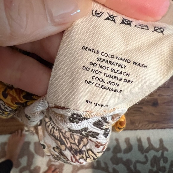 Spell desert daisy dress mustard size small - Picture 7 of 7